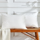 Euro Pillows, 26x26 Pillow Inserts Set of 2, White Throw Pillow Insert 2 Pack