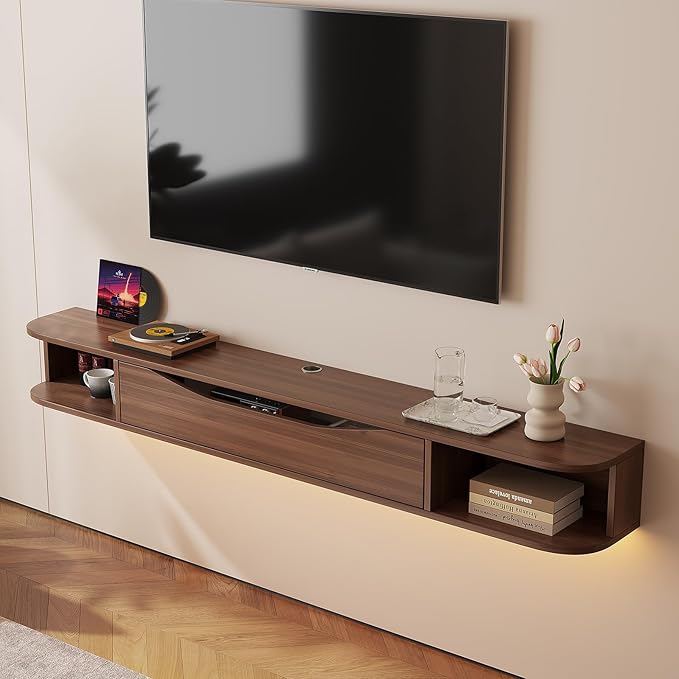 Floating TV Stand,47'' Wall Mounted TV Cabinet,Floating TV Console