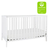 Union 4-in-1 Convertible Crib in White, Greenguard Gold Certified