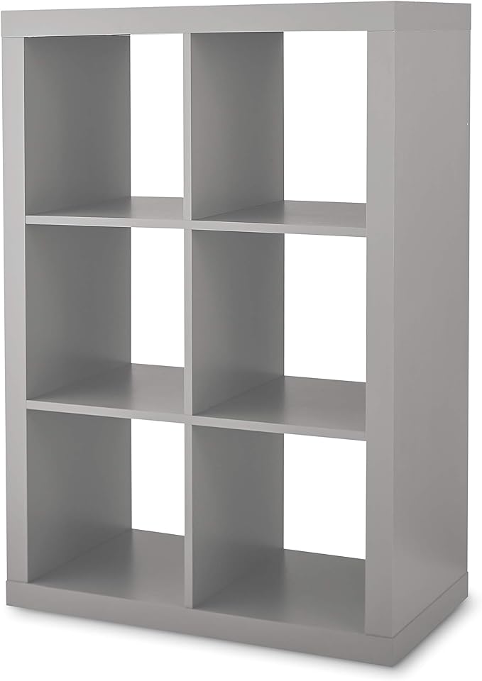 and Gardens 6-Cube Organizer, GRAY