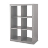 and Gardens 6-Cube Organizer, GRAY