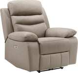 Recliner Chair Living Room Leather Reclining Sofa Chair, Home Theater Seating