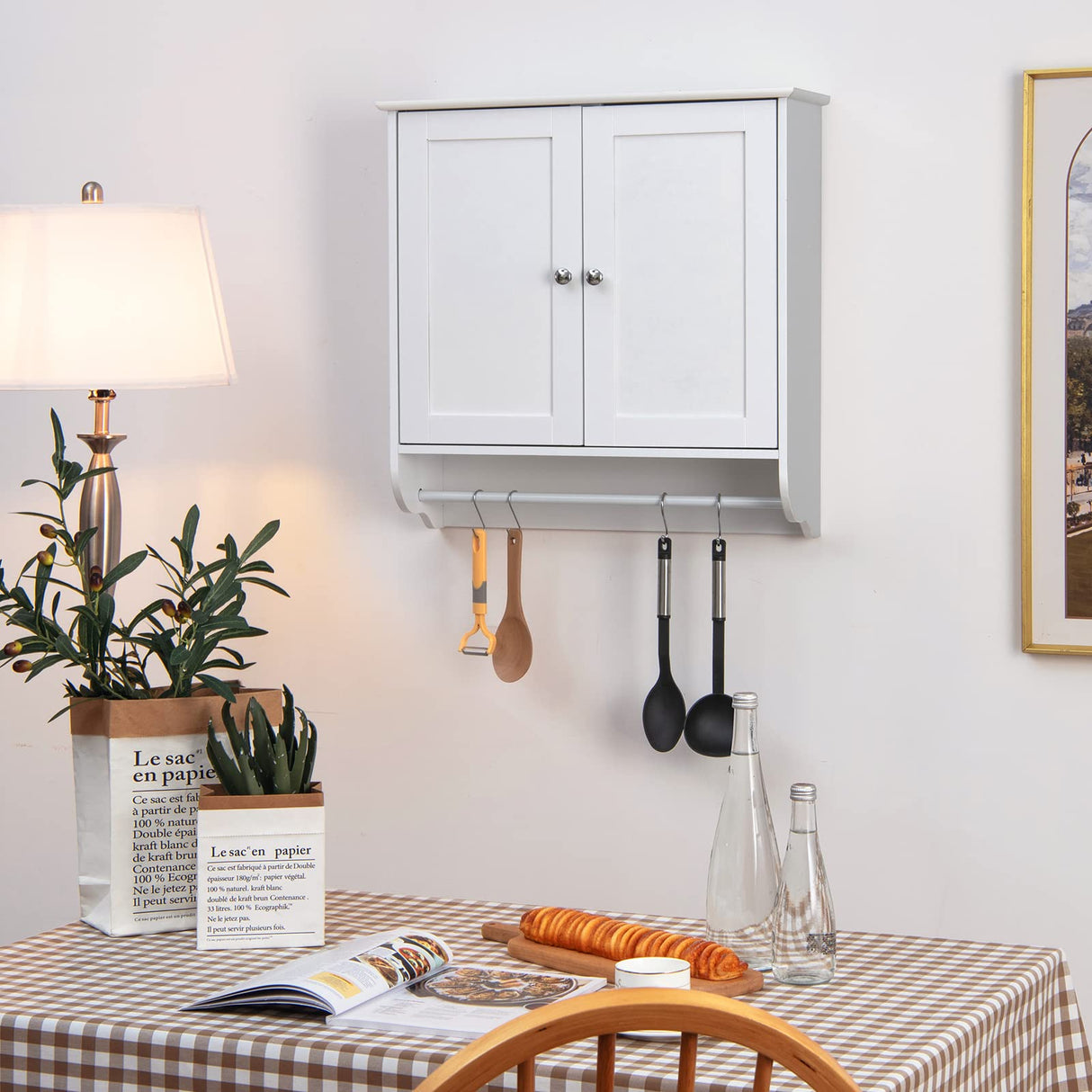 Bathroom Cabinet Wall Mounted - Over The Toilet Medicine Cabinet with Double Doors