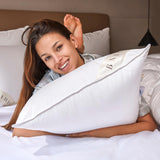 OverCloud™ Goose Down Pillows, Down Pillow for Back Sleeper, Standard Bed Pillows