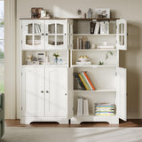 Bathroom Storage Cabinet, Freestanding Storage Cabinet with Doors and Shelves