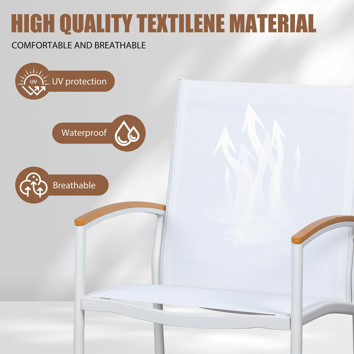 Textilene Fabric Small Outdoor Furniture,