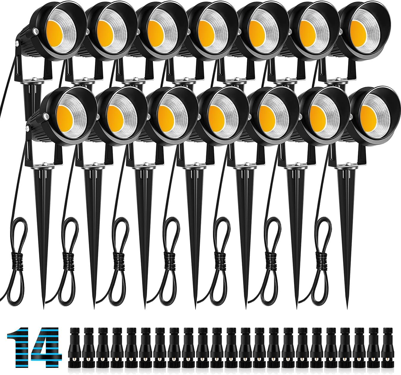 10W Low Voltage Landscape Lights LED Landscape Lighting with Connectors