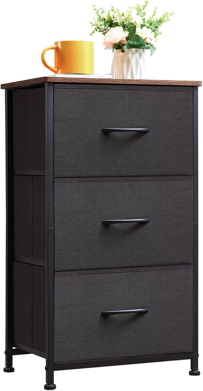 Tall Dresser for Bedroom, 4 Drawer Storage Organizer Chest of Drawers with Removable