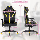 360° Swivel Gaming Chair with 2D Armrest & Rocking Function
