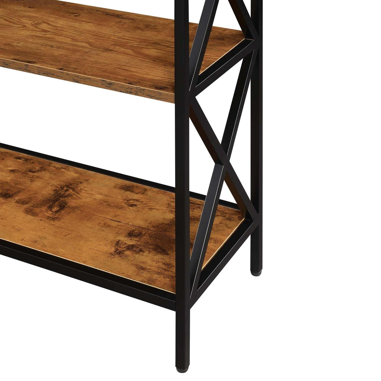 Convenience Concepts Tucson 3 Tier Bookcase, Barnwood/Black