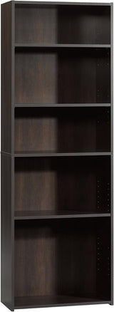 Beginnings Tall 5-Shelf Bookcase/Book Shelf, Silver Sycamore Finish