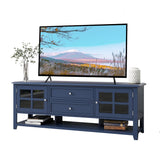 Farmhouse TV Stand for TVs up to 60" - Cottage Wood Entertainment Center