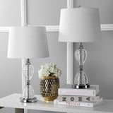 JYL2045A-SET2 Set of 2 Table Lamps Aubrey 24" Crystal LED Table Lamp Glam