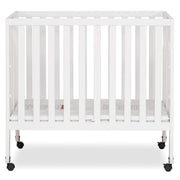 Jett Non-Full Size Folding Convertible Crib, Lightweight Portable Crib, Three Adjustable