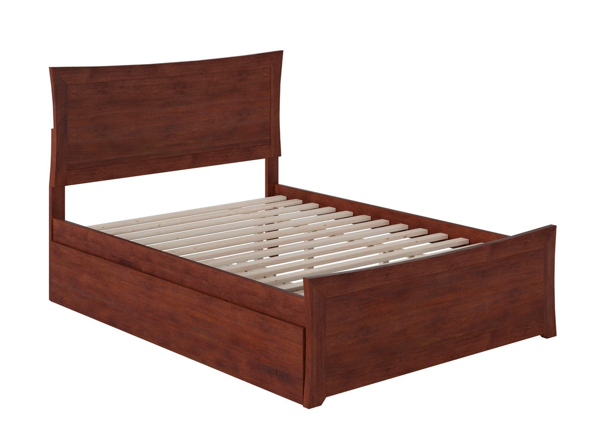 Metro Full Platform Bed with Matching Footboard and Turbo Charger with Twin Size Urban