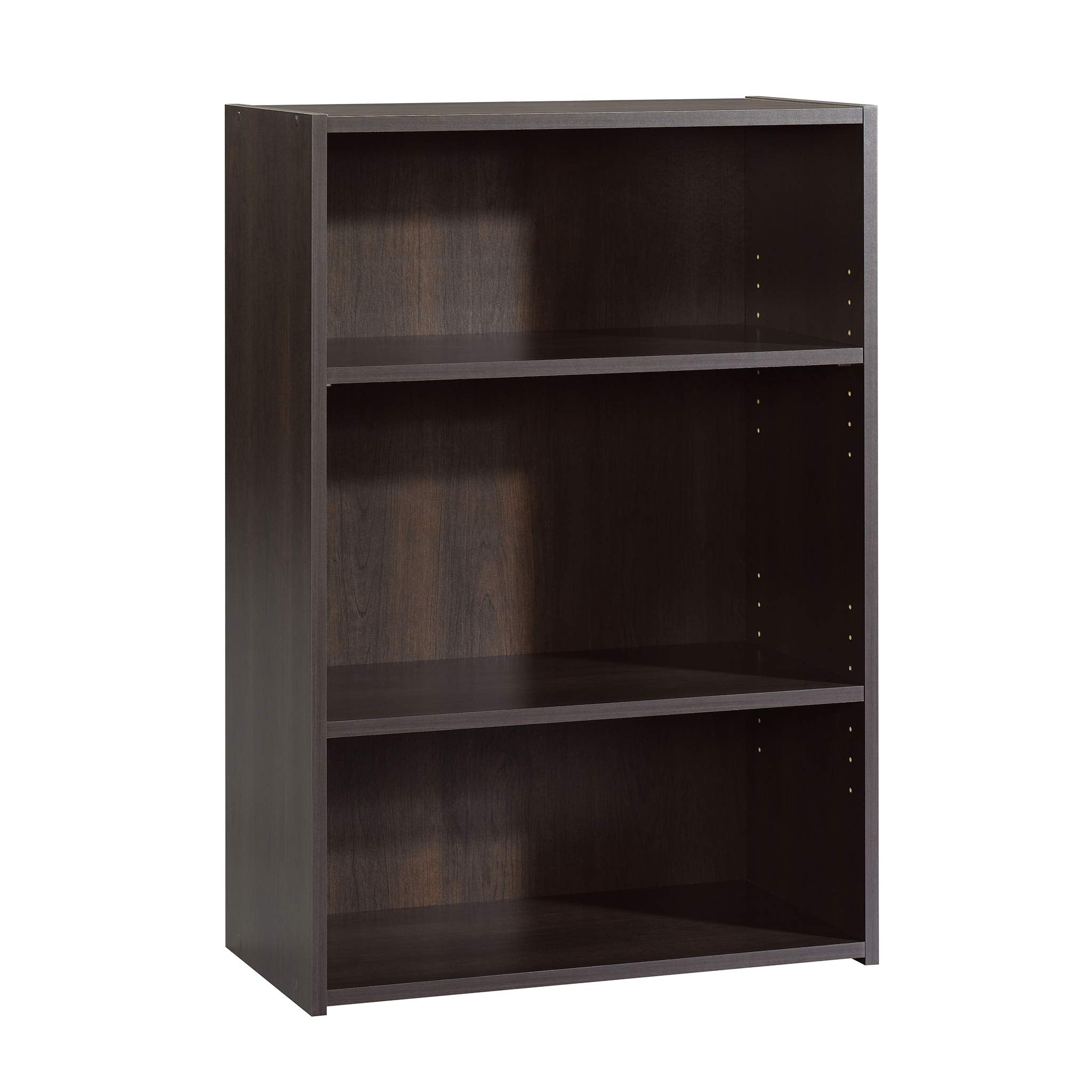 Sauder Beginnings 3 Bookcase/Book Shelf, L: 24.57" x W: 11.50" x H: 35.28", Cinnamon Cherry finish