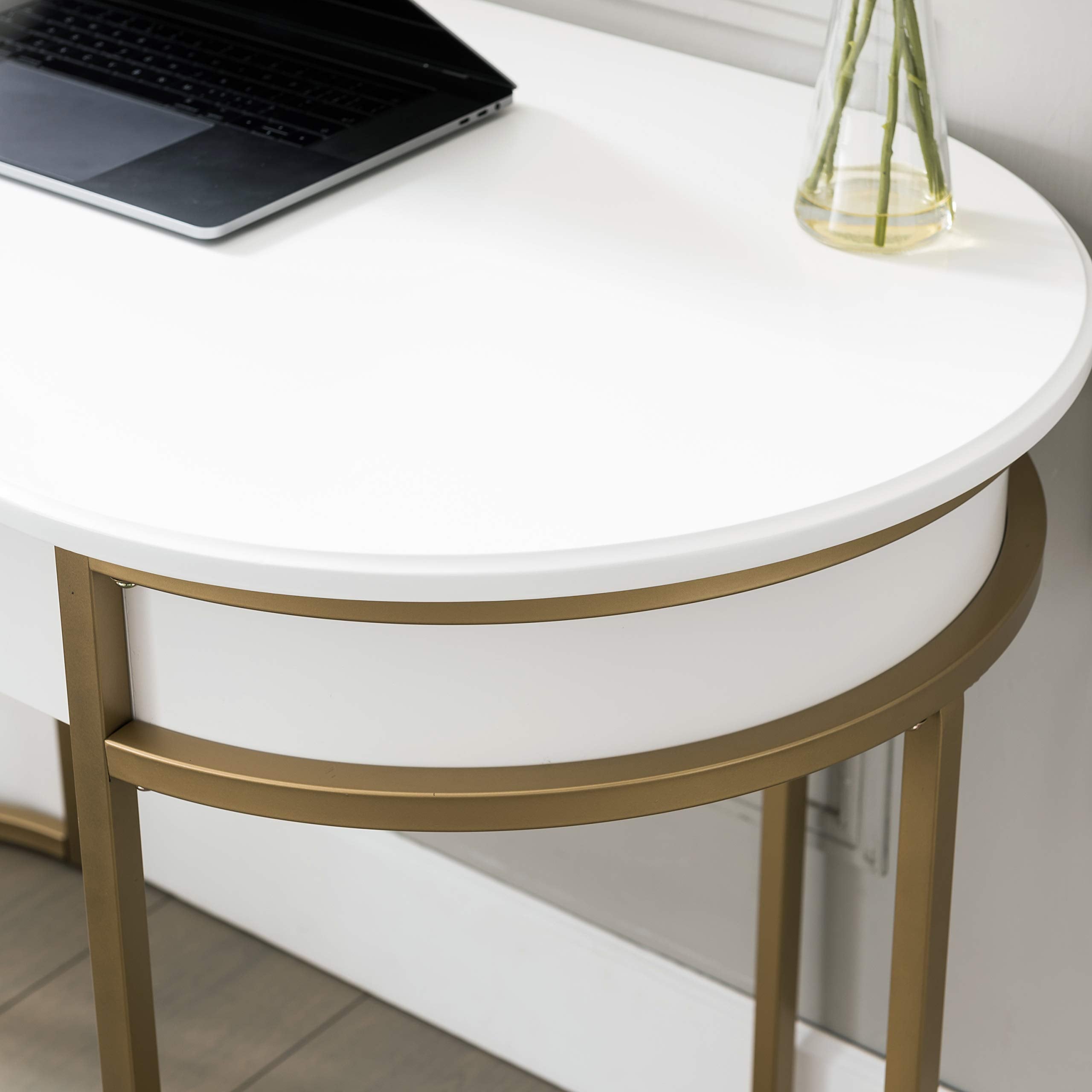 85405 Home Office Computer Desk with Dropfront Keyboard Drawer,