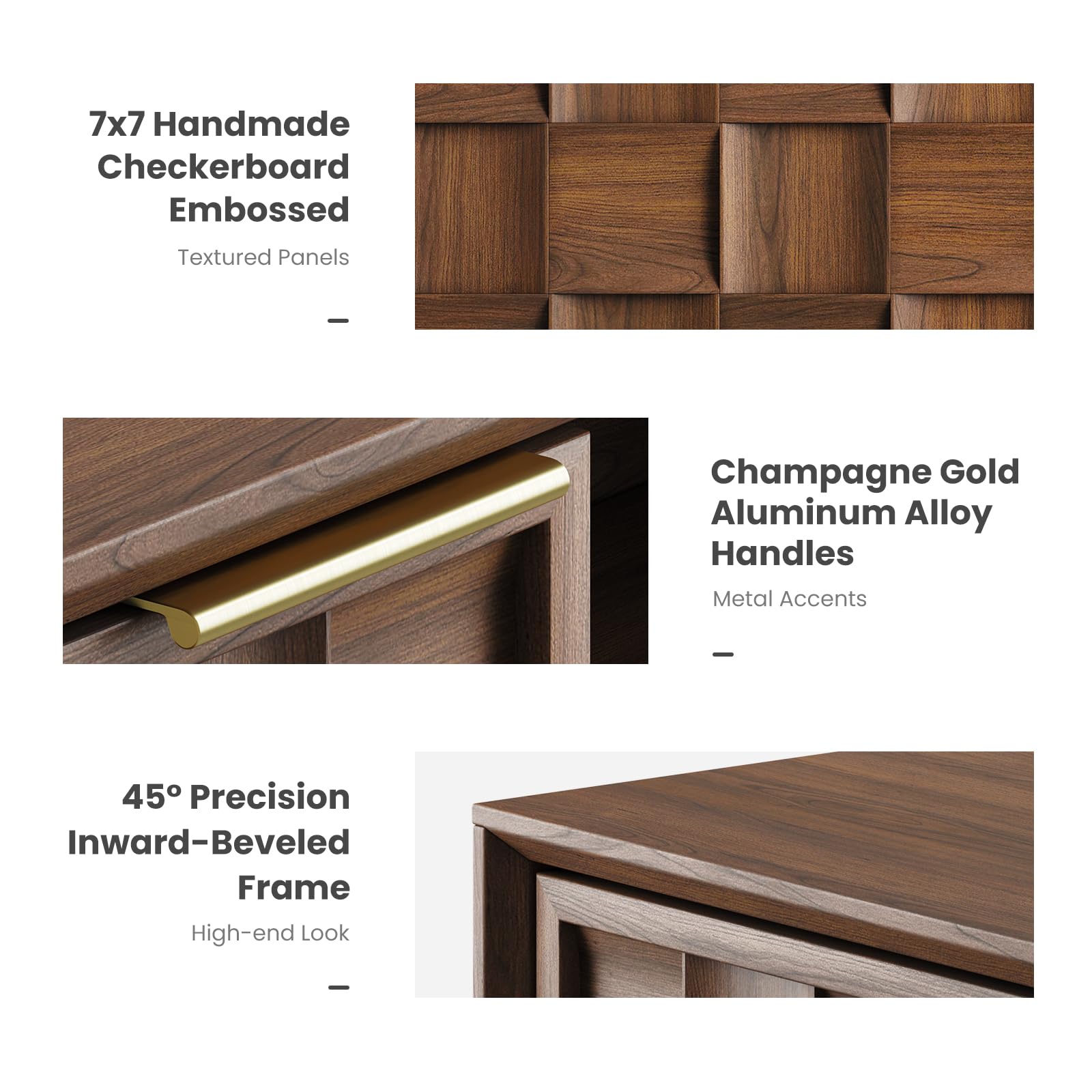 59" Mid-Century Modern TV Stand with Storage