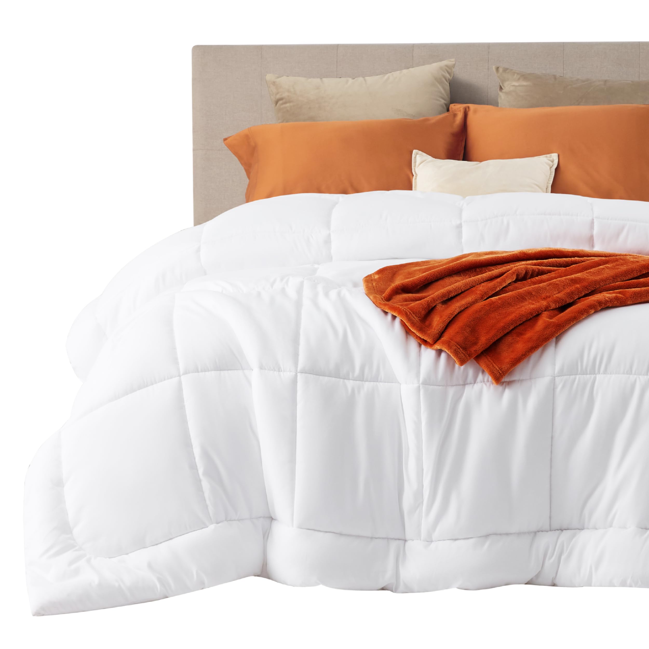 Comforter Duvet Insert - Quilted Comforters King Size, All Season Duvet