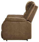 Whitehill Faux Leather Power Lift Recliner, Brown