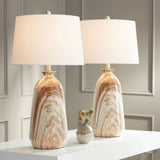 Modern Rustic Table Lamps Set of 2 - 28" Tall