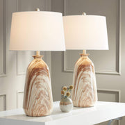 Modern Rustic Table Lamps Set of 2 - 28" Tall