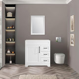 TONYRENA 36inch Bathroom Vanity Without Sink,Bathroom Storage Cabinet