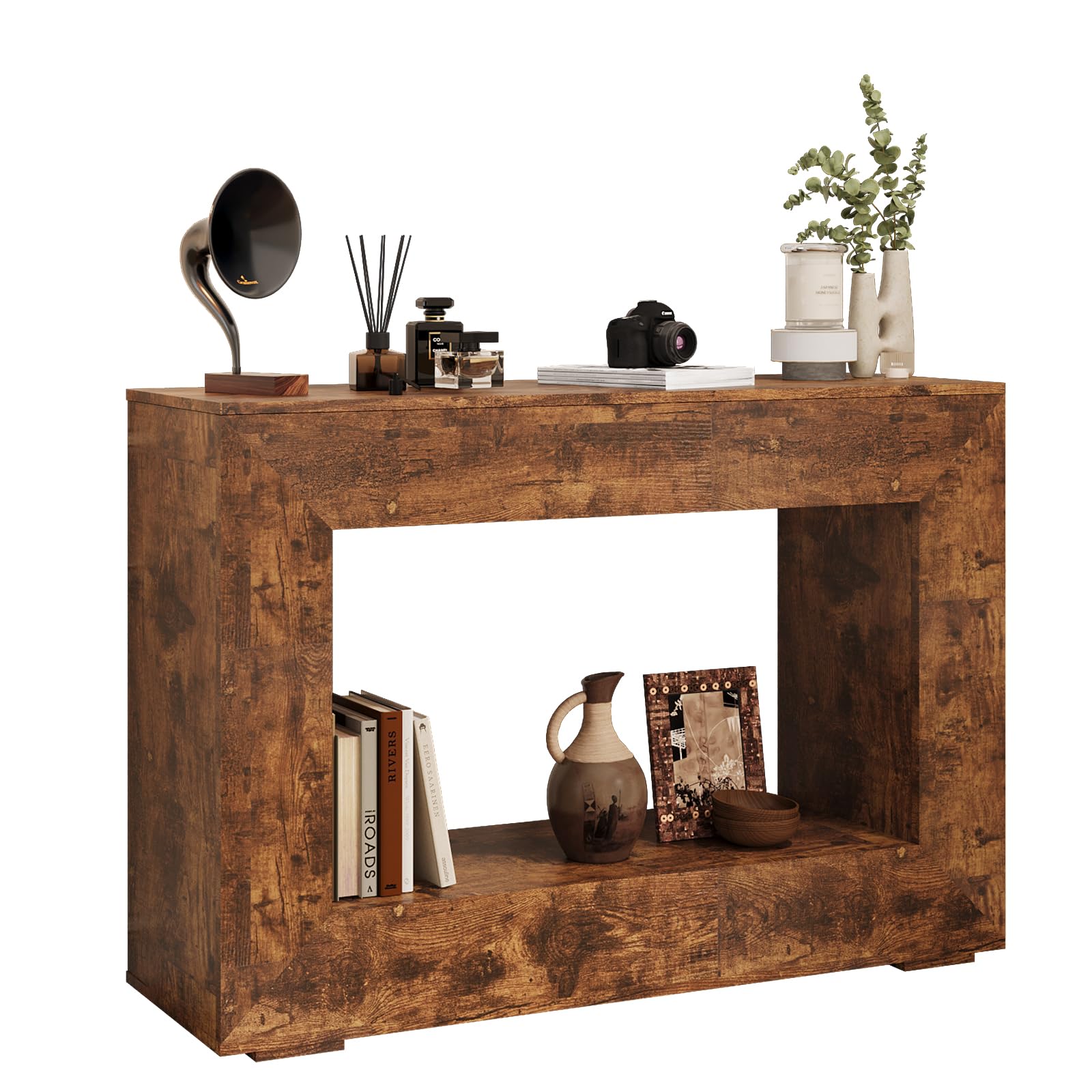 47" Farmhouse Console Table with Storage