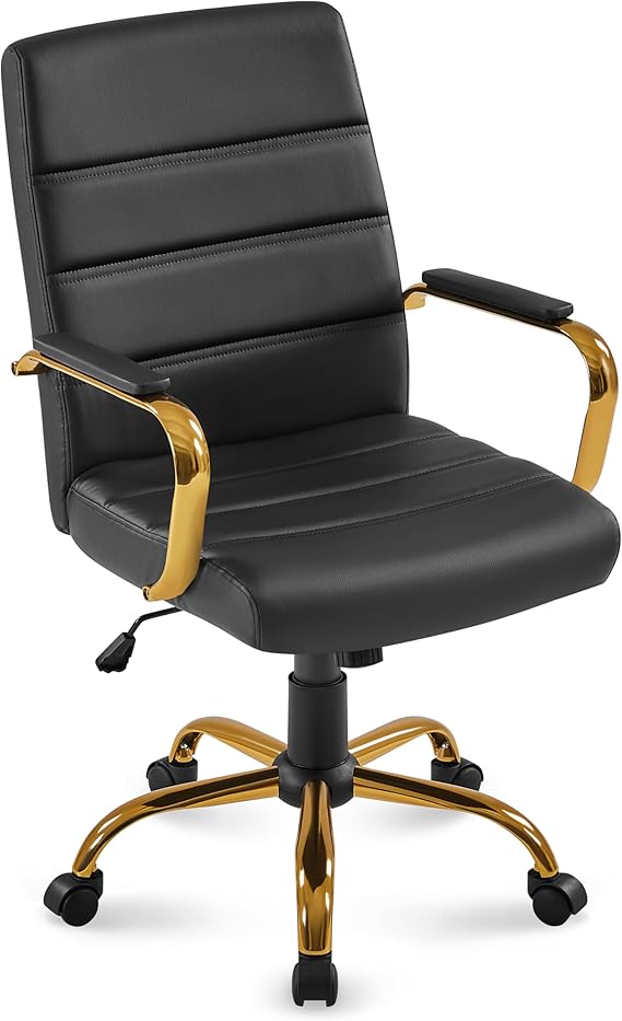 Mid-Back Executive Office Chair with Lumbar Support