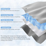 VK VK·LIVING Cooling Comforter Queen Size, Reversible All Season Cooling Comforter Grey, Soft Lightweight Comforter for Hot Sleepers, Breathable Thin Cooling Comforter (90"x90", Grey)