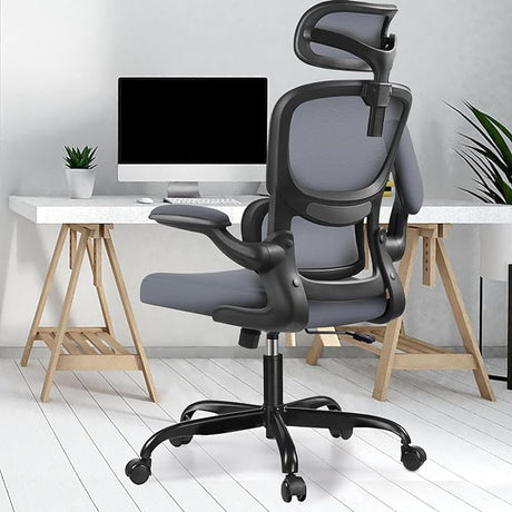 Ergonomic Office Chair, High Back Mesh Desk Chair with Lumbar Support and Adjustable