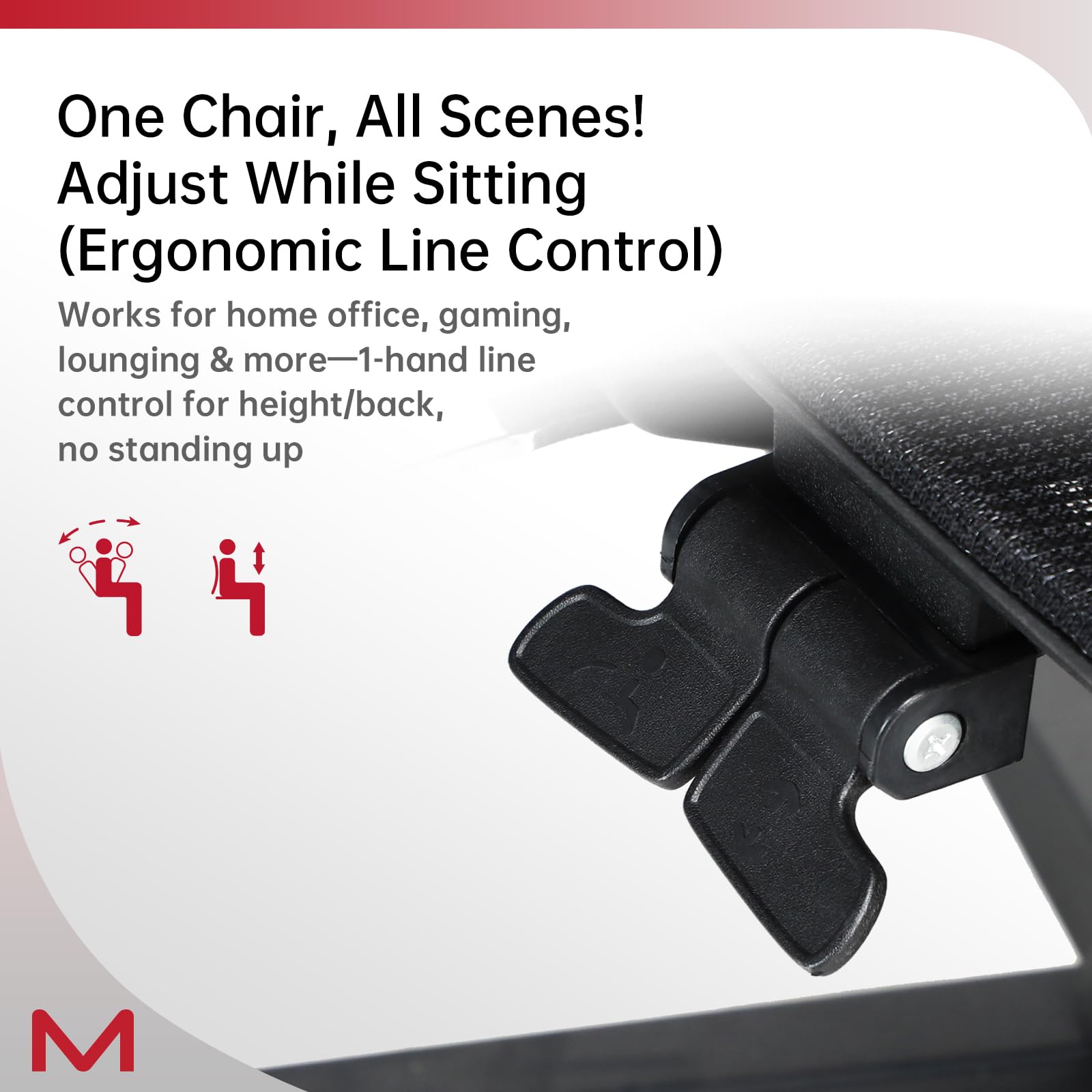 Ergonomic Office Chair with Footrest and Dynamic Lumbar Support