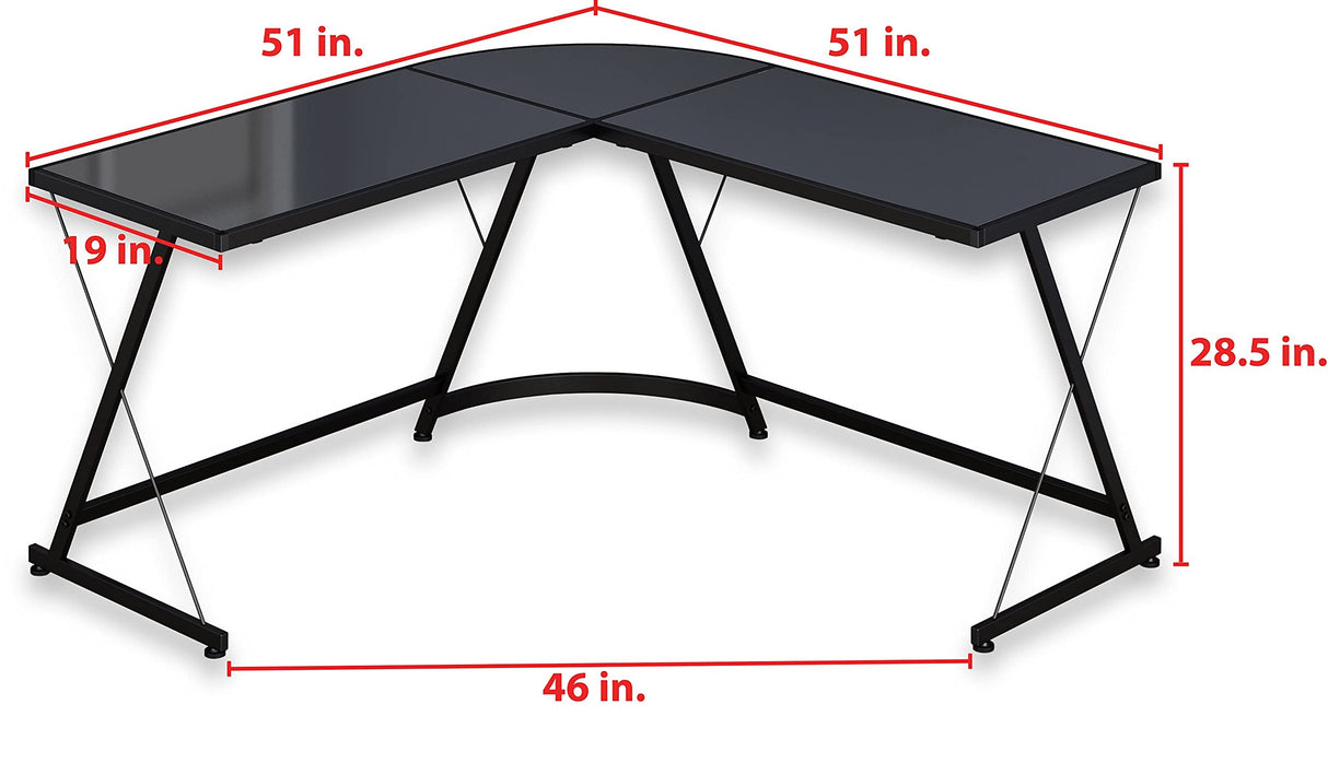 Home Office Computer Desk Corner Desk with 3 Drawers