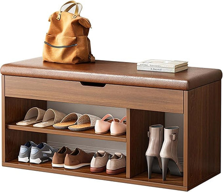 Shoe Storage Bench, Entryway Bench with Storage Box Bench for Entryway