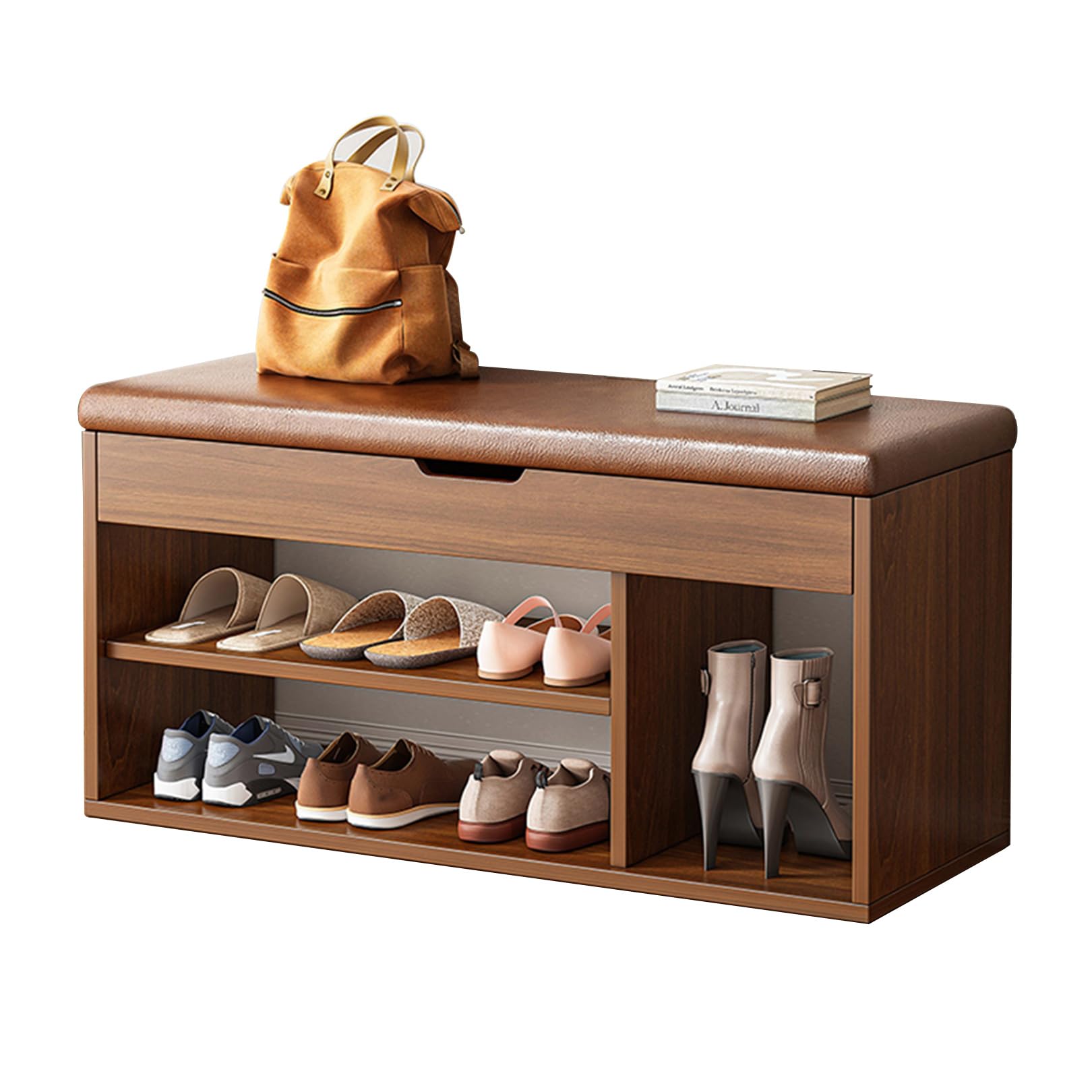 Shoe Storage Bench, Entryway Bench with Storage Box Bench for Entryway