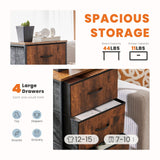 Dresser for Bedroom, Storage Drawers, Skinny Fabric Storage Tower with 4 Drawers,