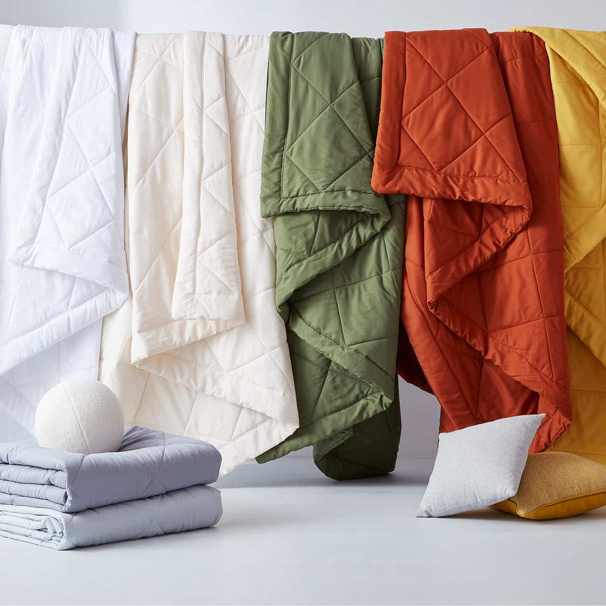 Olive Grey Down Alternative Bedding Comforters Queen Size