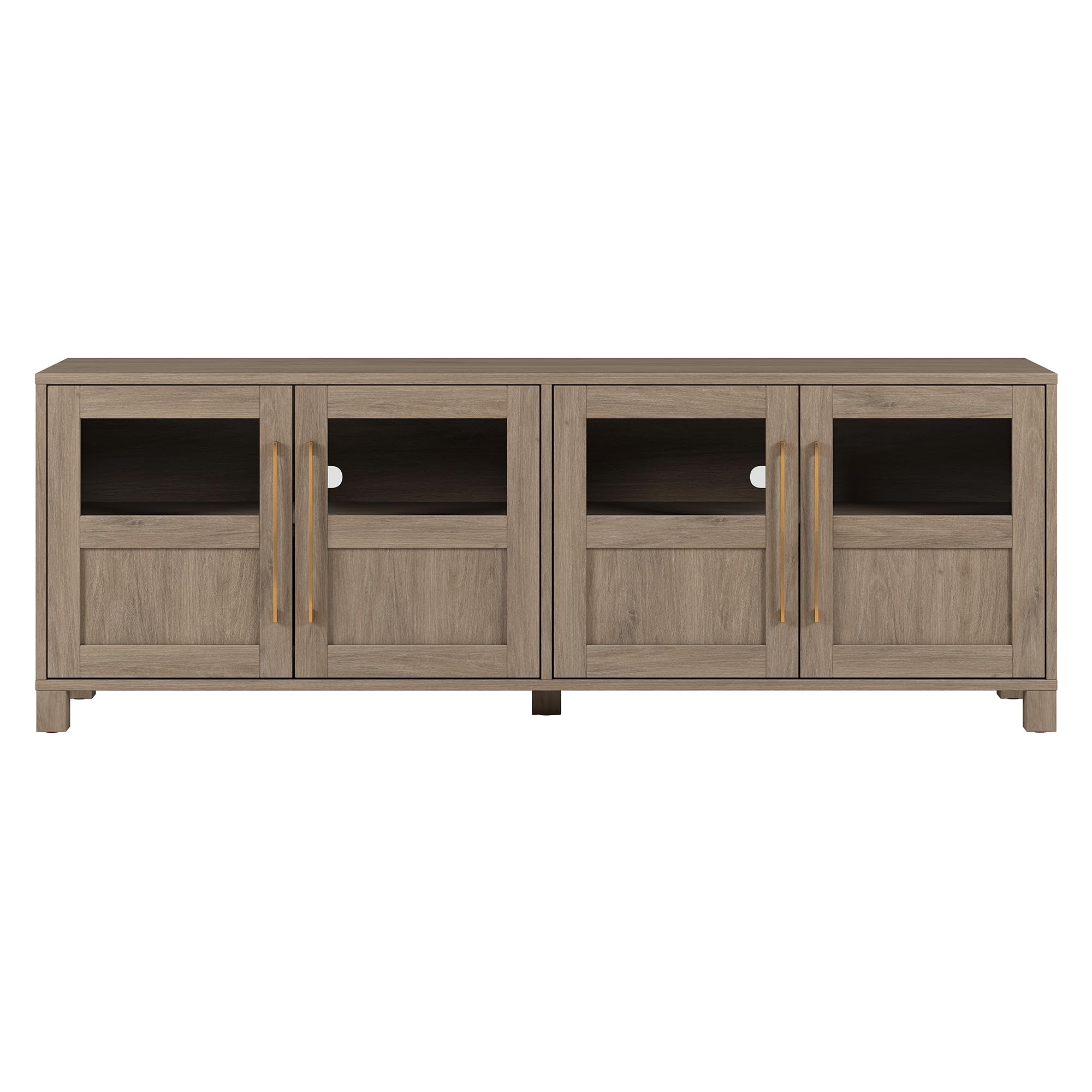 Holbrook TV Television-Stands, 68" Wide, Weathered Gray