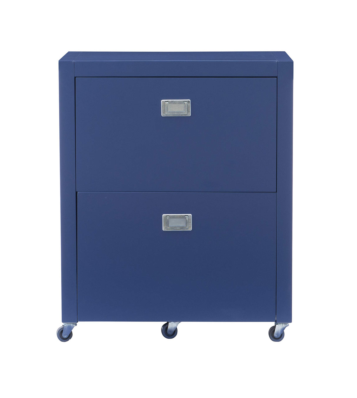 Linon Navy Blue Rolling Sadie File Cabinet