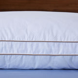 Bed Pillow Natural Goose Down Feather Sleeping Pillow 100% Cotton Downproof Cover