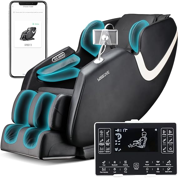 Zero Gravity Massage Chair, Voice Control Full Body Airbag Massage Recliner