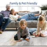 9x12 Washable Area Rug - Abstract Modern Design for Living Room & Bedroom