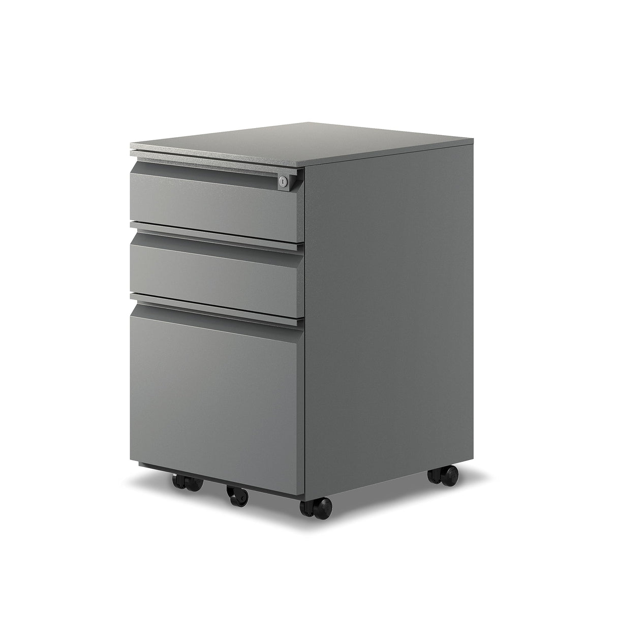 3-Drawer Mobile File Cabinets Rolling ，Vertical Metal Filing Cabinet