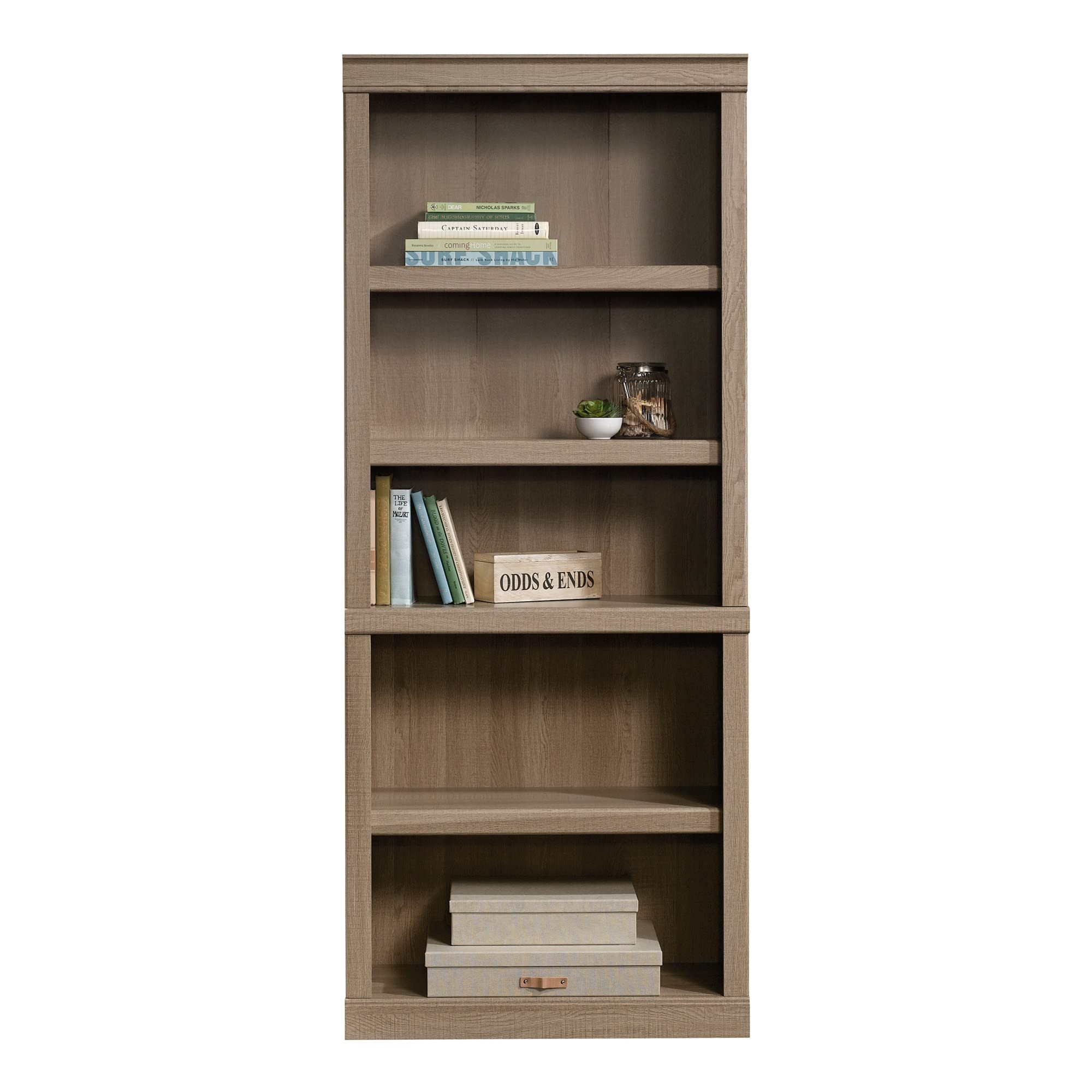 72"H 5-Shelf Bookcase, Spring Oak