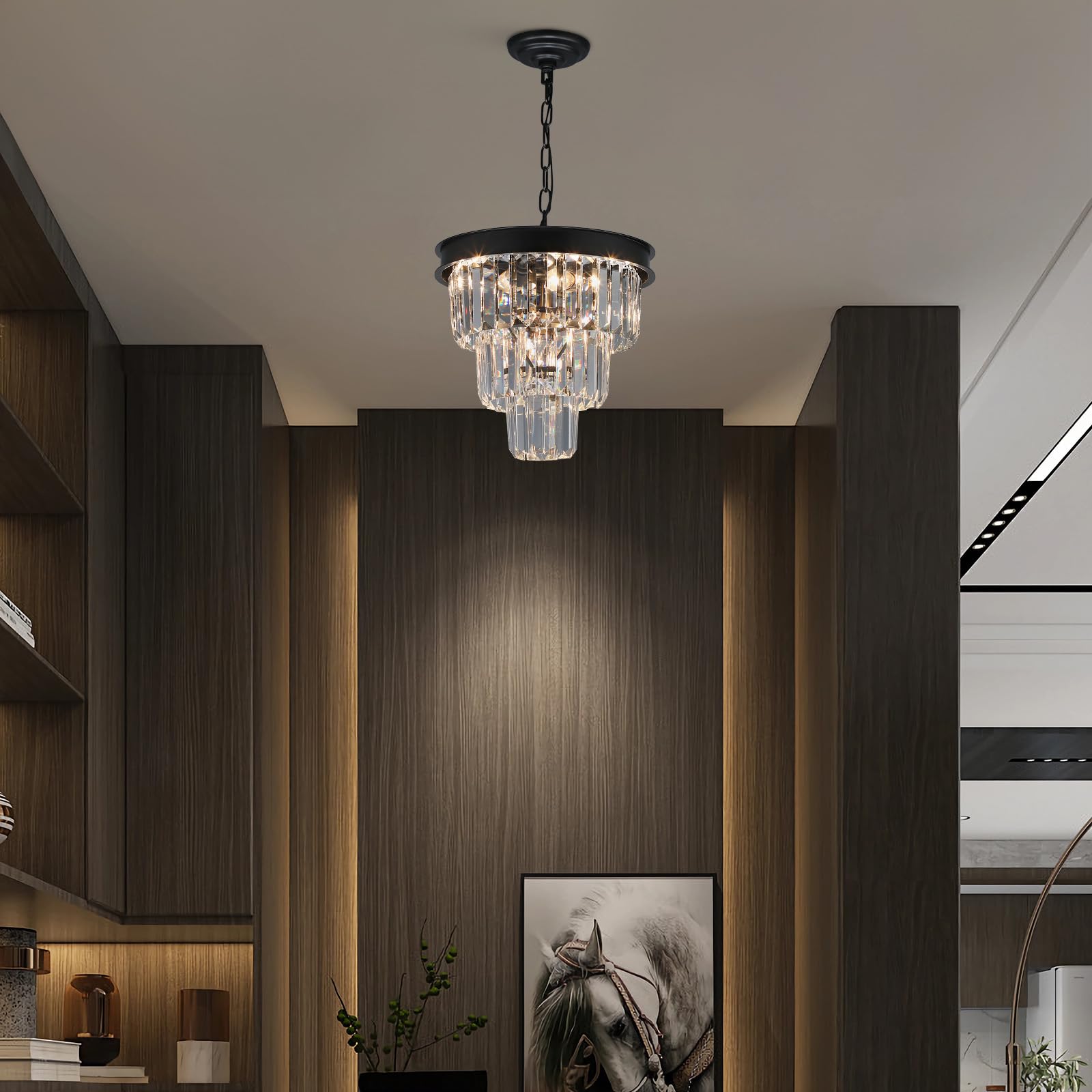 Crystal Chandeliers for Dining Room Light Fixtures Over Table