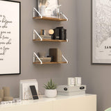 Ponza Floating Shelves for Wall, Bathroom Shelf Wall Mounted, Set of 3