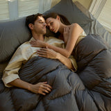 Luxury Feather Down Comforter Queen/Full Size, Medium Warm All Seasons Duvet Insert