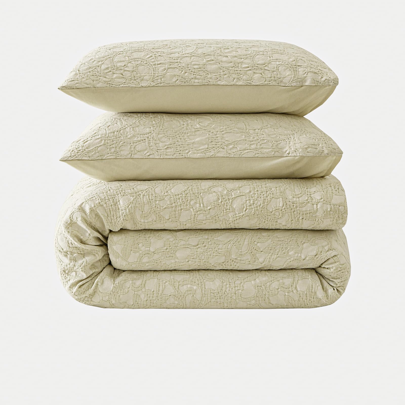 Cotton Boho King Comforter Bed Sets, Cream Comforter Set King