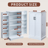 Kitchen Pantry Storage Cabinet - Food Pantry Cabinets with doors and shelves 42''