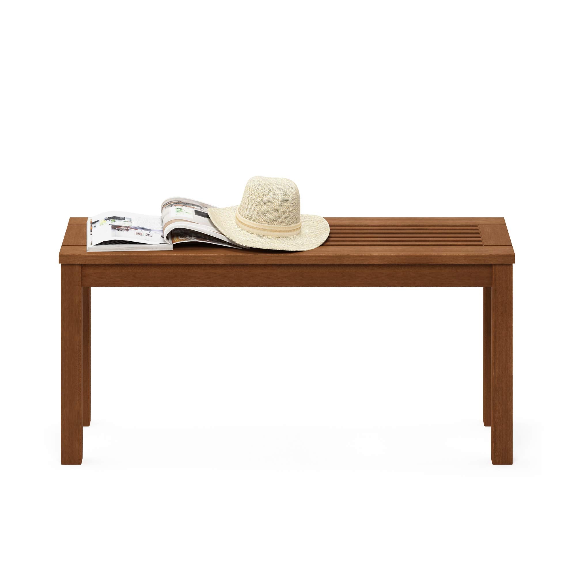 FG181110-C Tioman Outdoor Backless Bench, Natural,1-Pack
